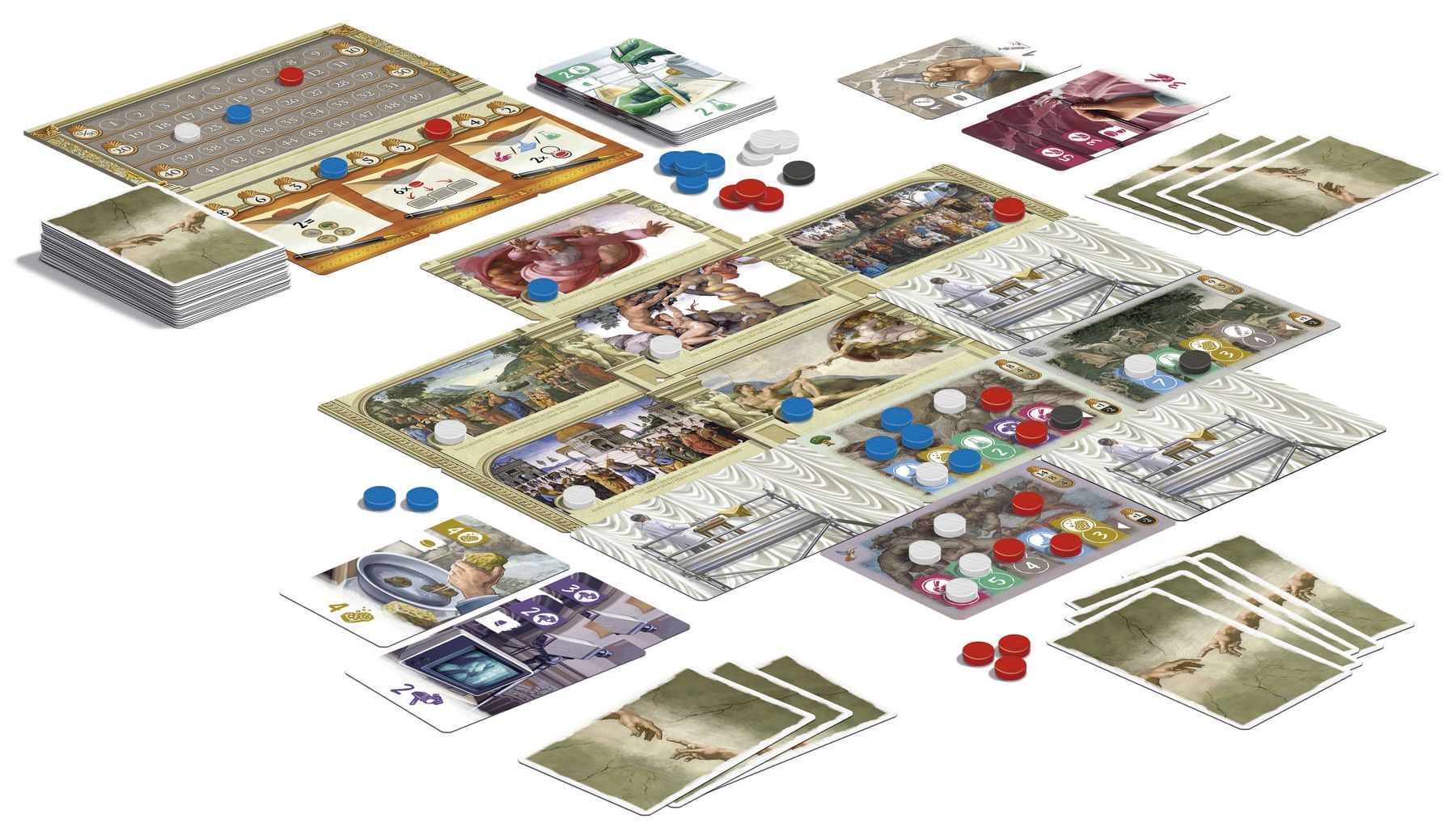 1980 Sixtina game components
