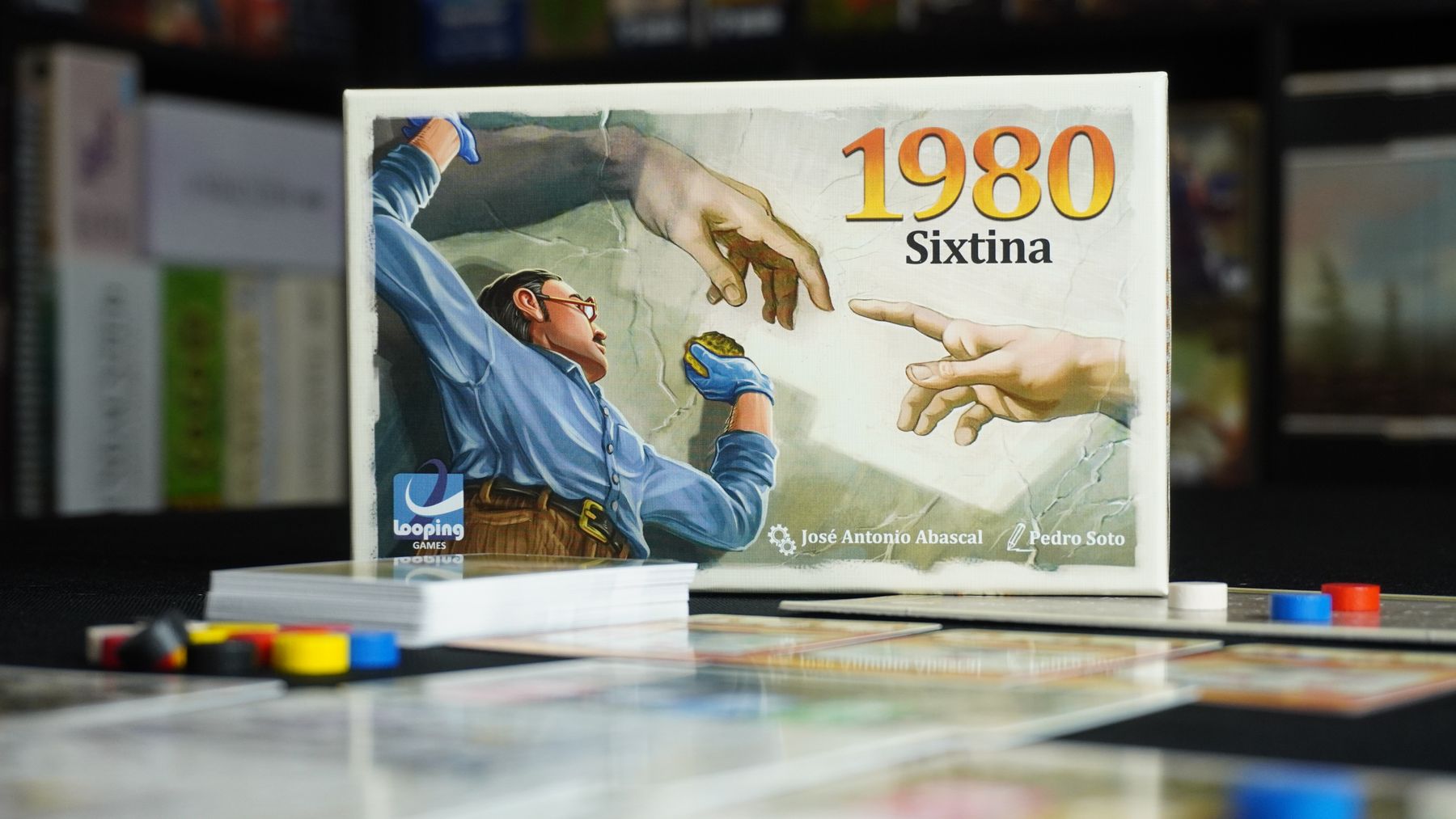 1980 Sixtina board game in play