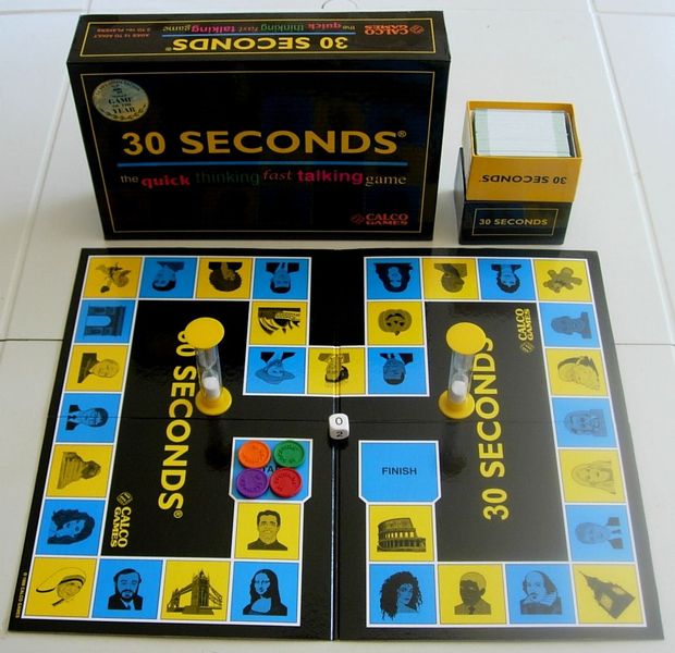 30 Seconds board game board and components