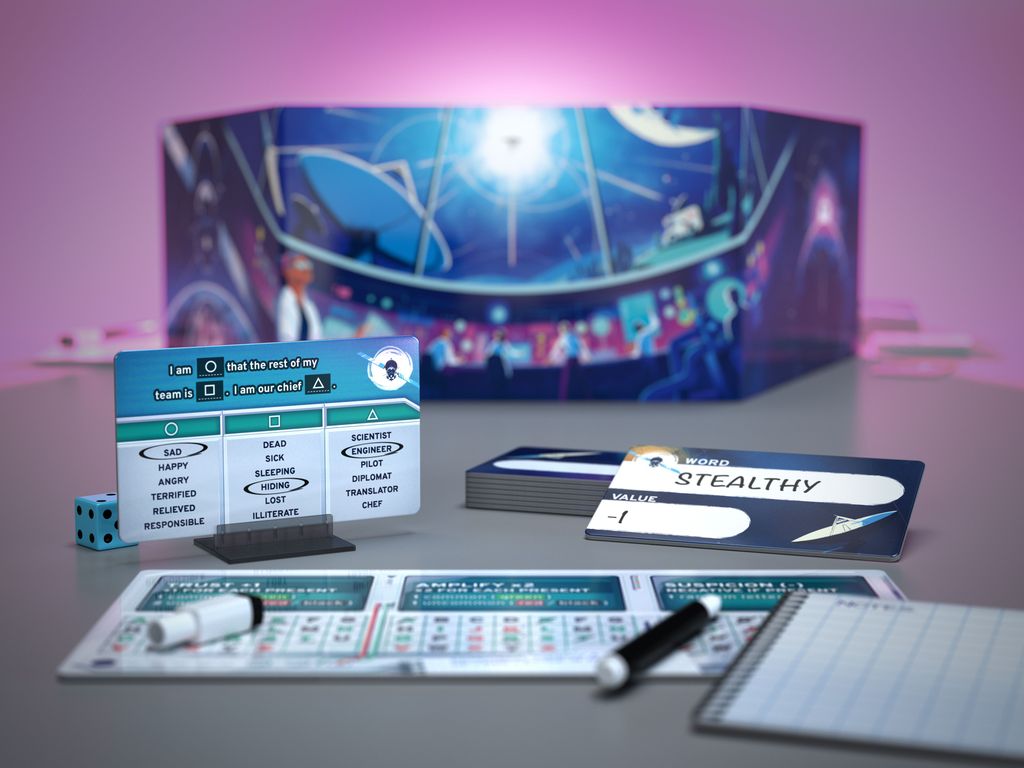 A Message From the Stars deduction game in play