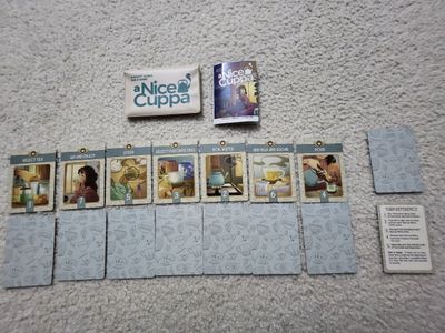 A Nice Cuppa game setup on a table