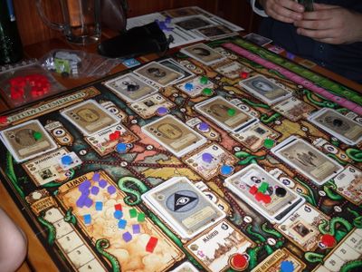 A Study in Emerald four player game in progress