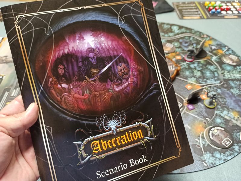 Aberration board game in play
