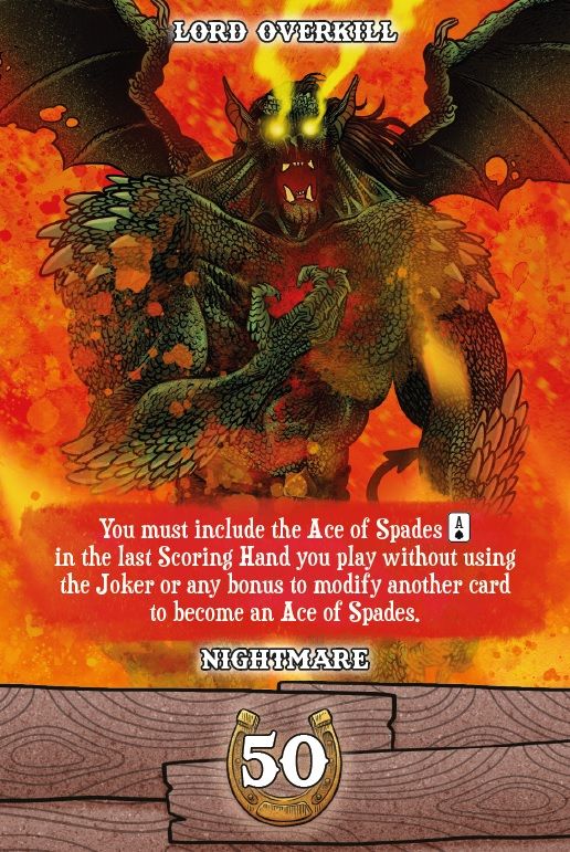 Ace of Spades Lord Overkill duel cards in play