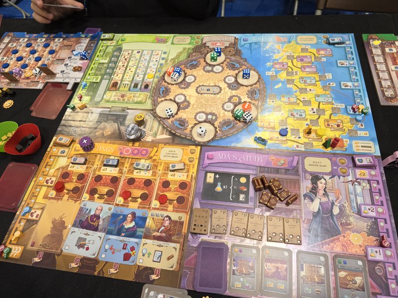Ada's Dream board game components
