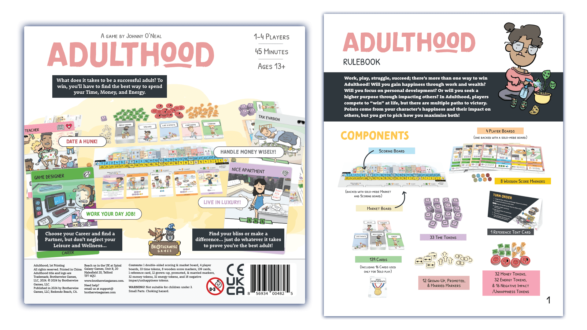 Adulthood card market and scoring board