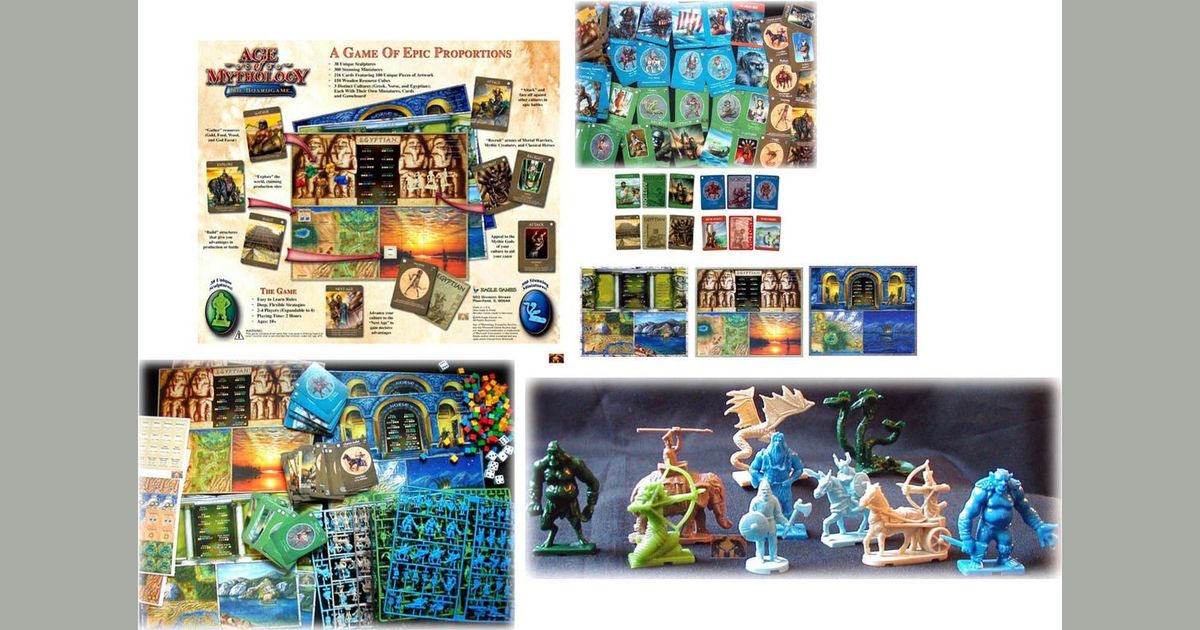 Age of Mythology board game in play