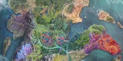 Agemonia campaign world map and game components