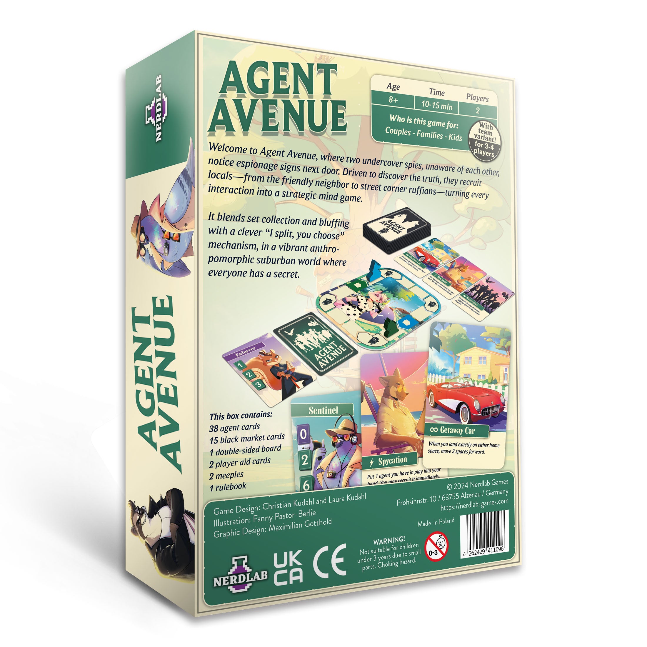 Agent Avenue English edition box back