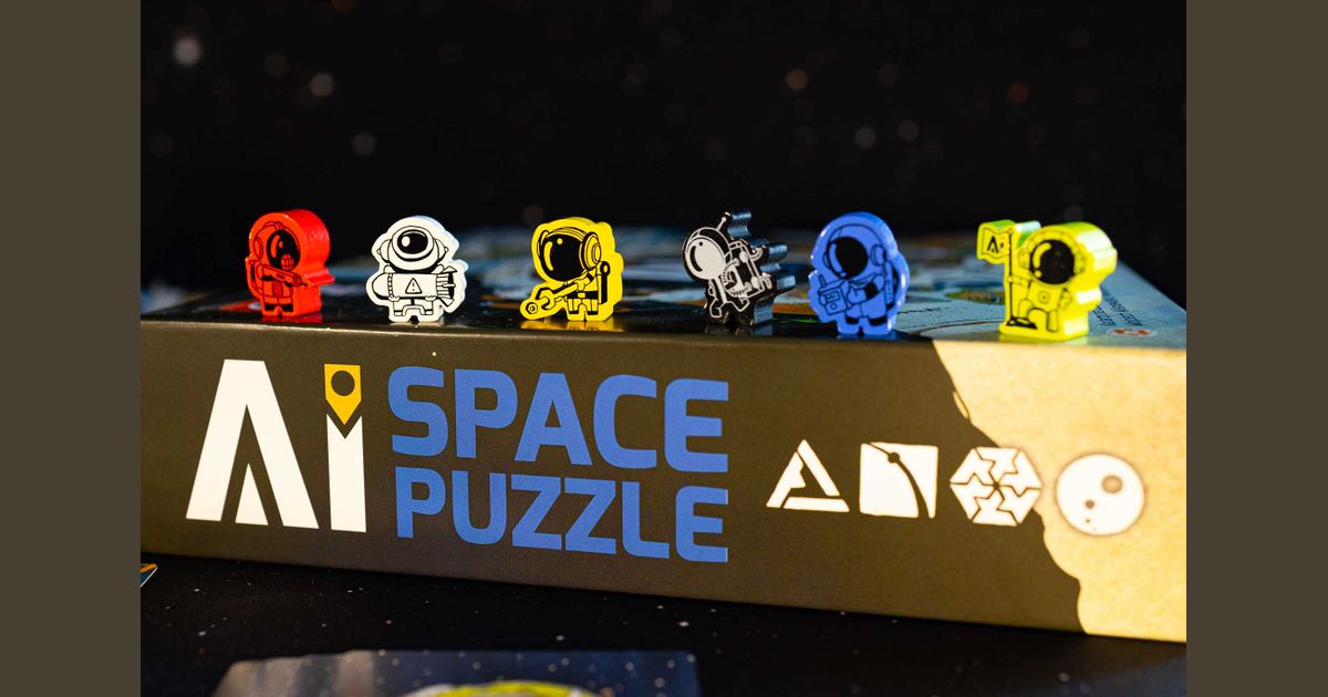 AI Space Puzzle scenario layout