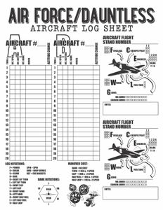 Air Force board game components