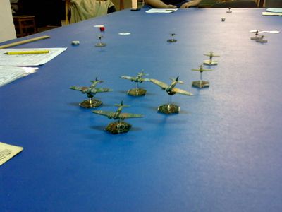 Air Force aircraft counters on hex map