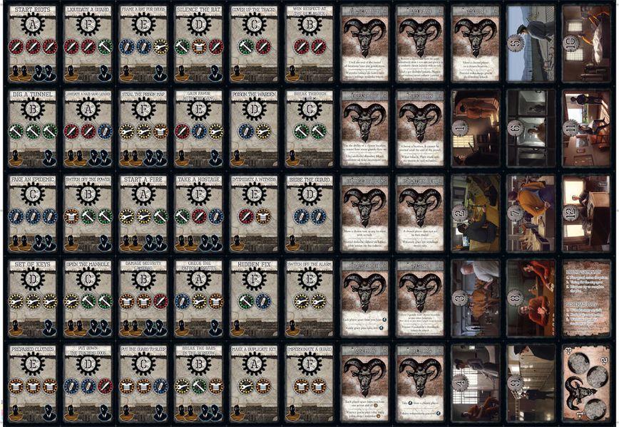 Alcatraz The Scapegoat cards and markers