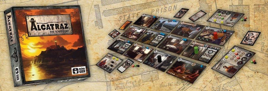 Alcatraz The Scapegoat box and game contents