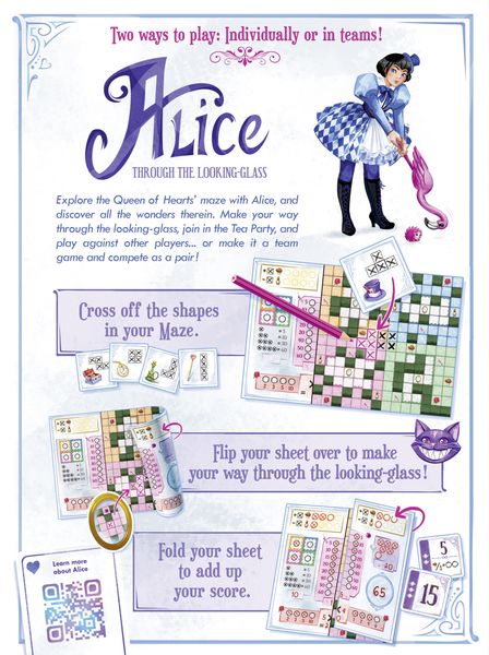 Alice Through the Looking Glass English box back