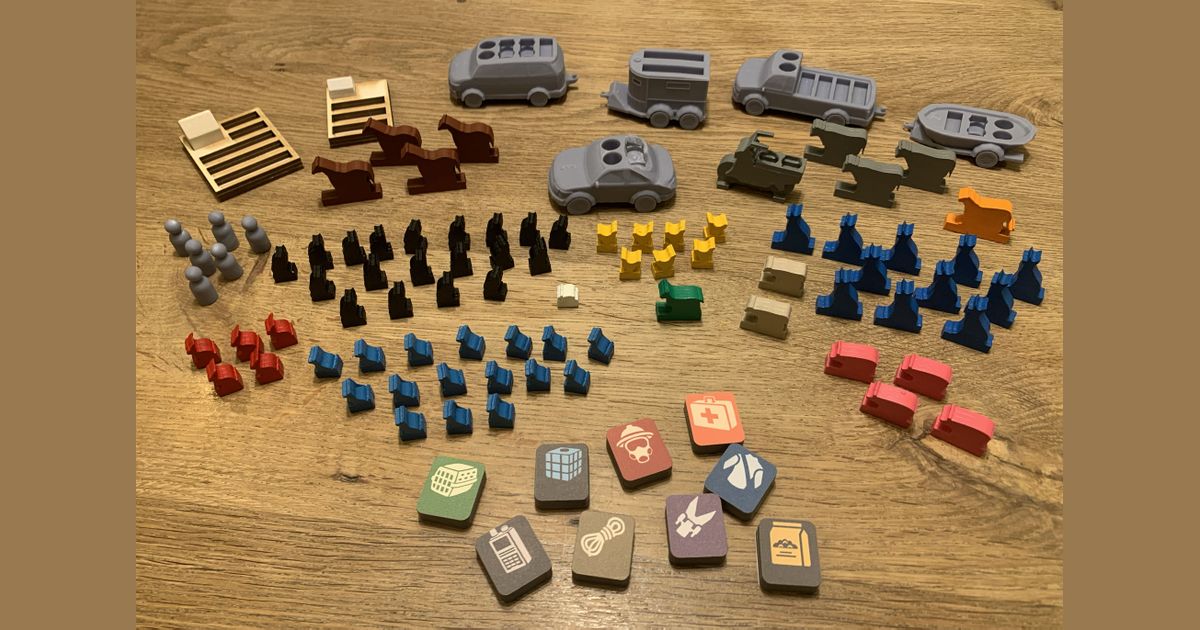 Animal Rescue Team animal meeples