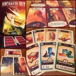 Archaeology New Expedition cards and monument on the table
