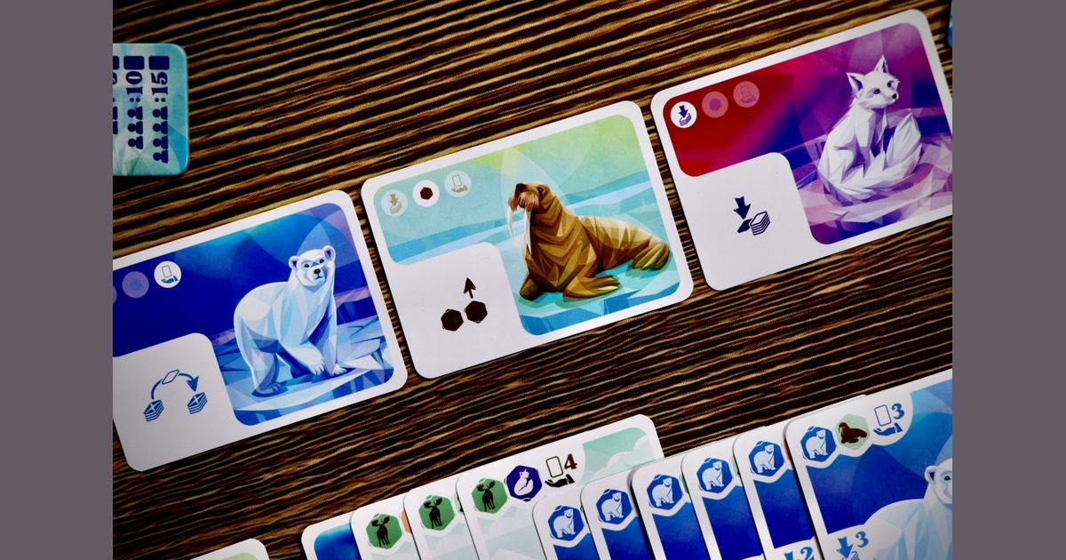 Arctic card game in progress