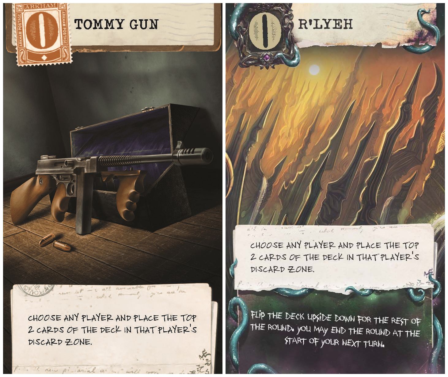 Arkham Horror Lovecraft Letter new card artwork