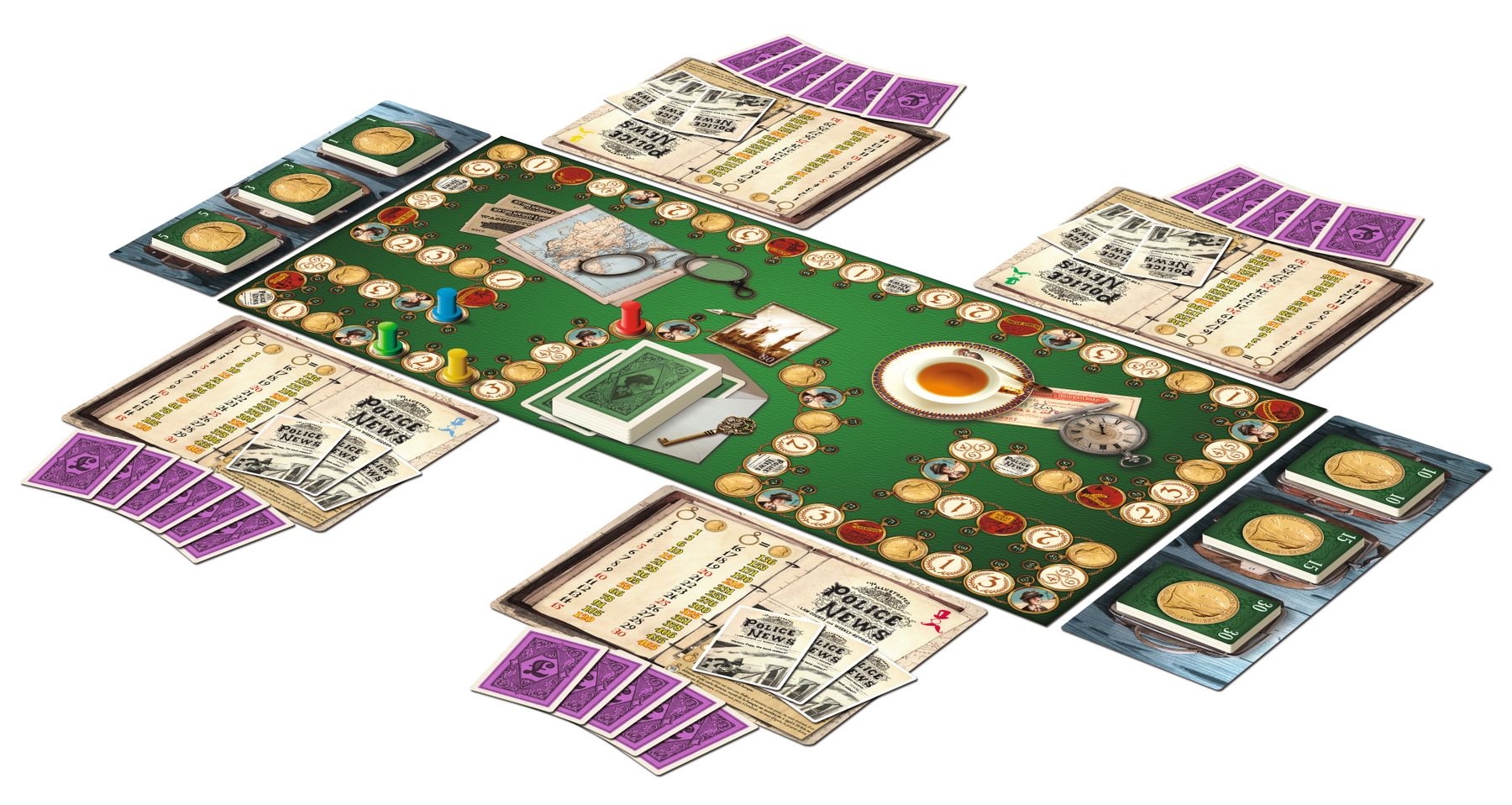 Around the World in 80 Days game overview and route cards