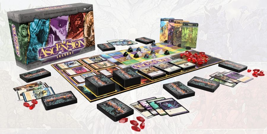 Ascension Legends board and cards