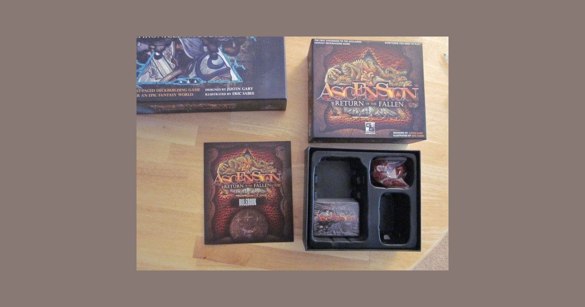 Ascension Return of the Fallen card game layout