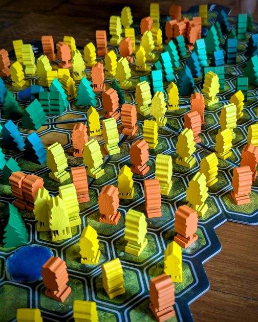 Completed two-player game of Aspens