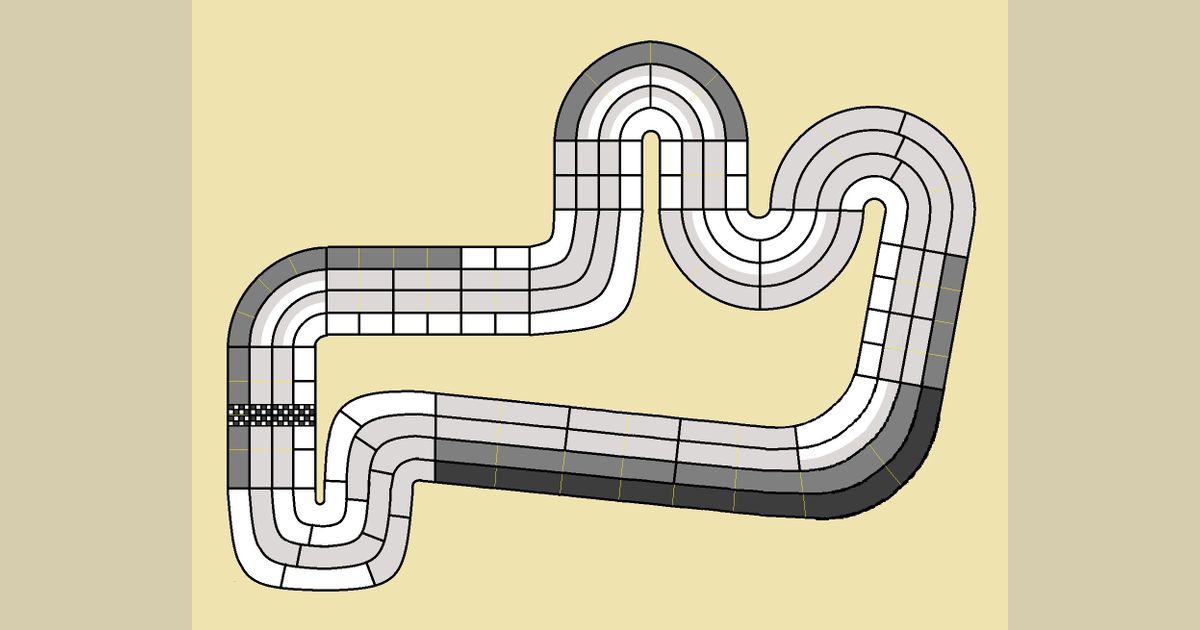 Automobiles game in progress on the Monte Carlo circuit