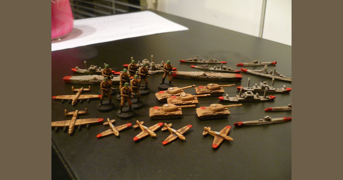 Axis and Allies 1941 plastic military units