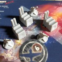 Axis and Allies military units during gameplay