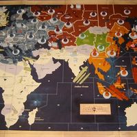 Axis and Allies complete table setup