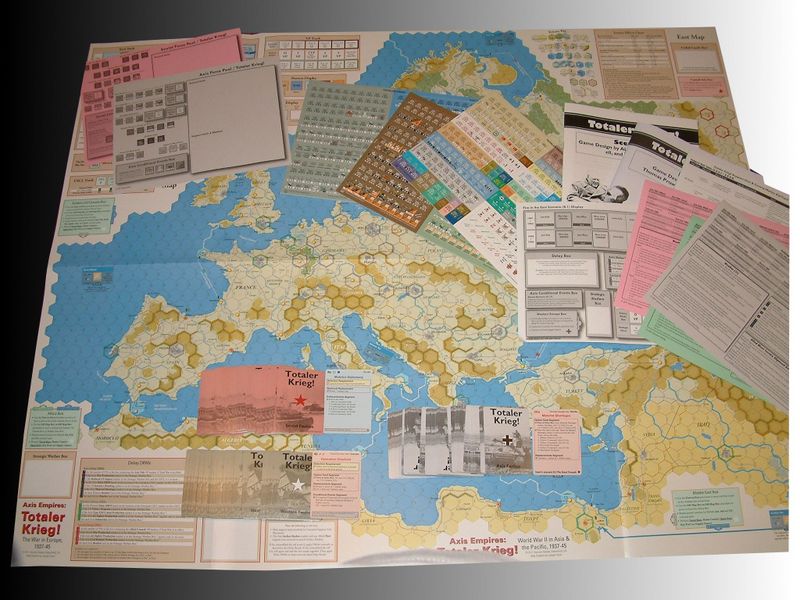 Axis Empires Totaler Krieg box contents