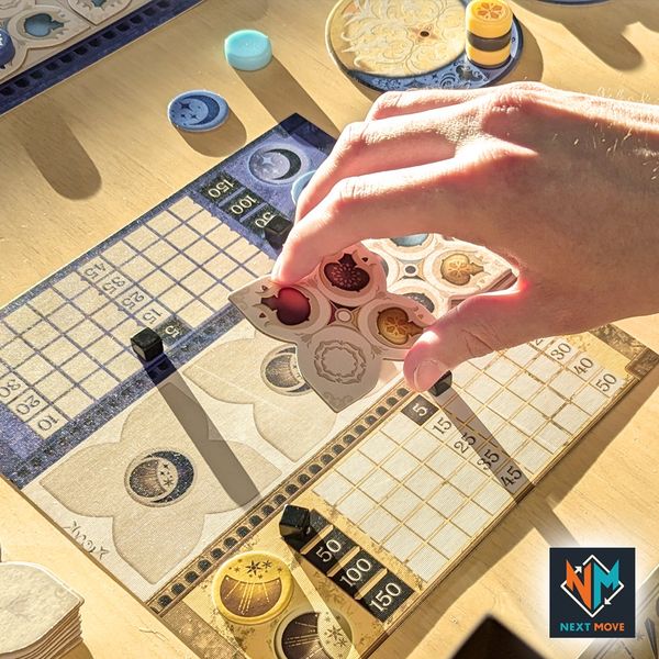 Azul Duel palace board during gameplay