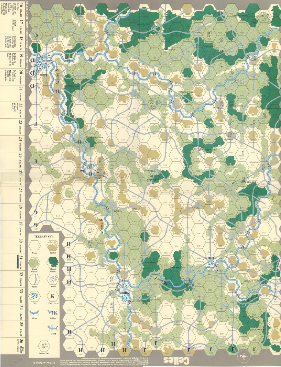 Battles for the Ardennes Celles map