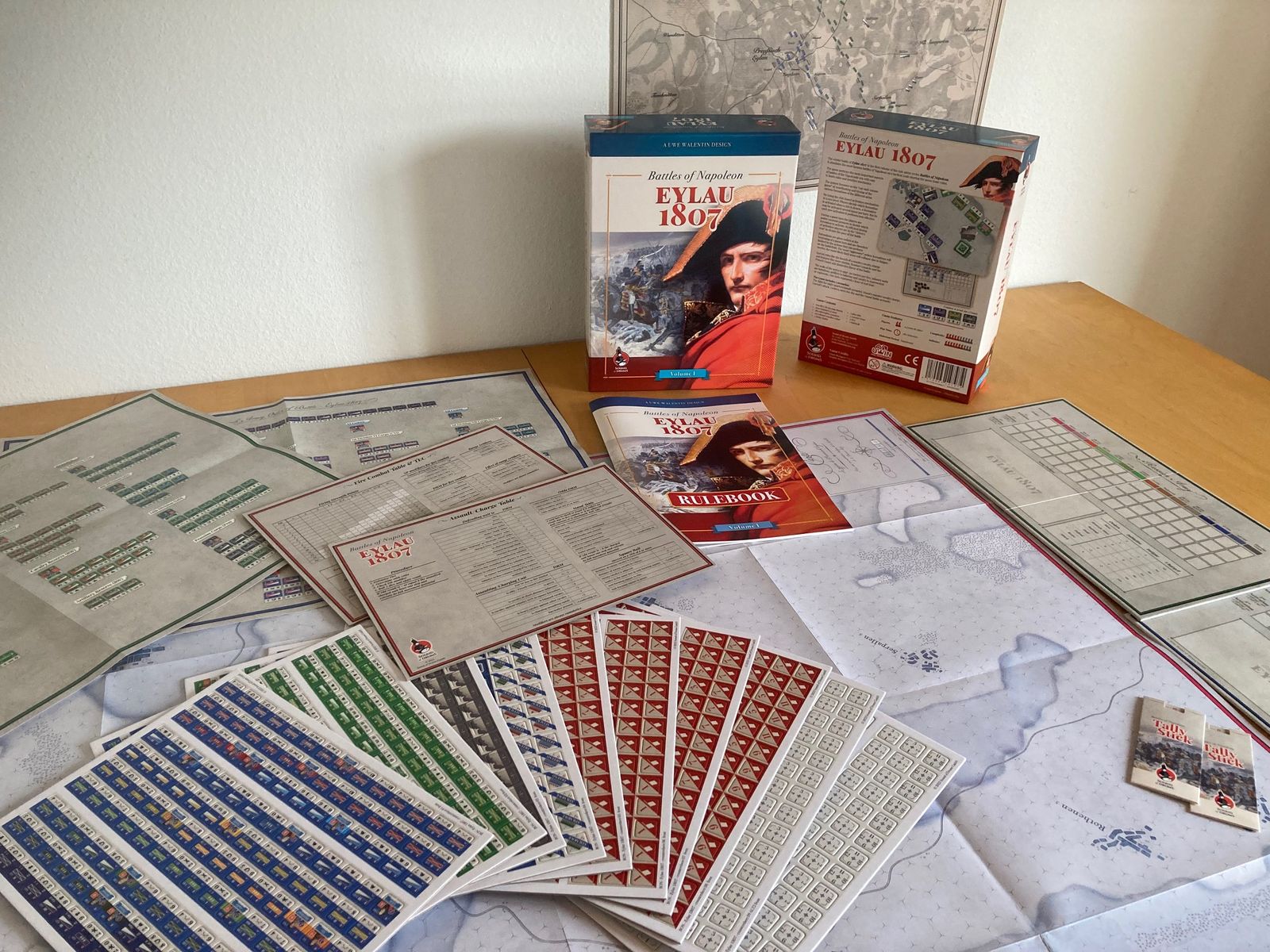 Eylau 1807 game components