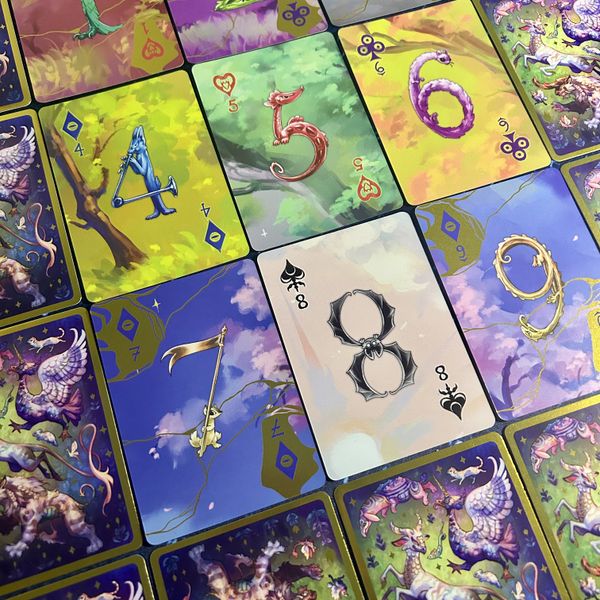 Beasts cooperative card game at the table