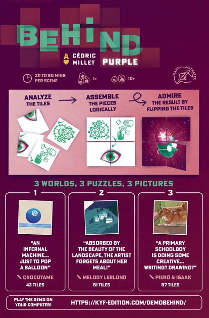 Behind Purple box bottom and component information
