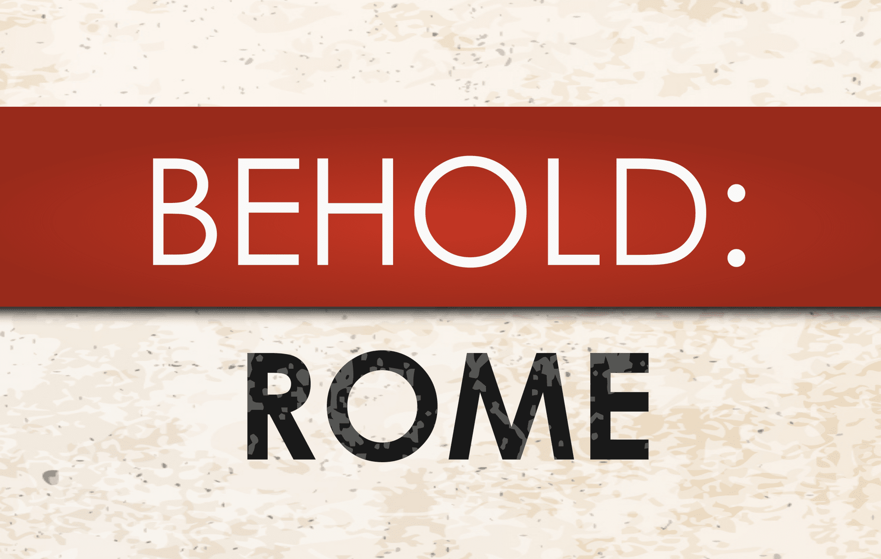 Behold: Rome box art