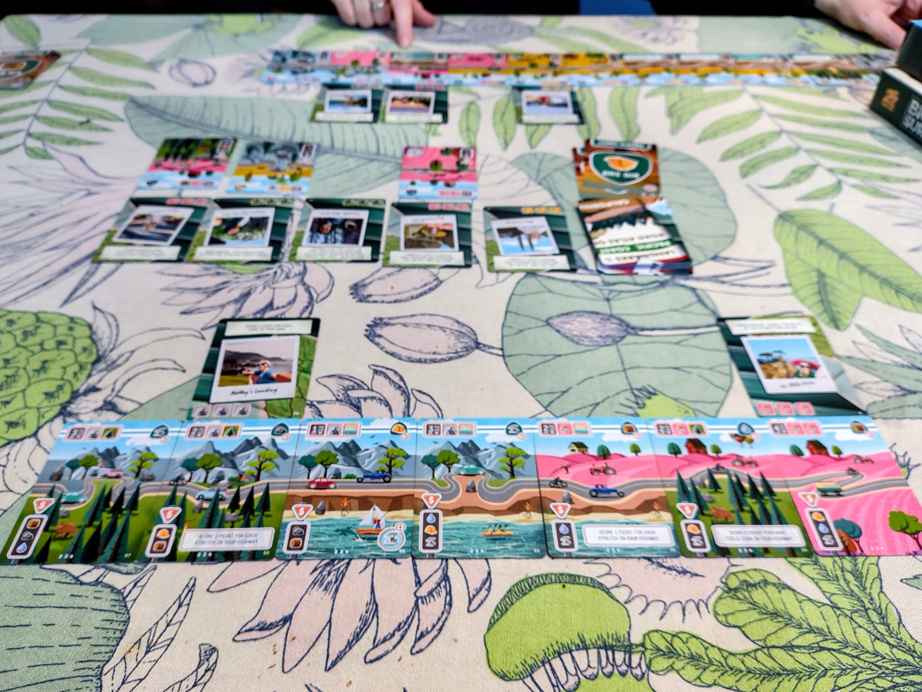 Big Sur card highway built on a table