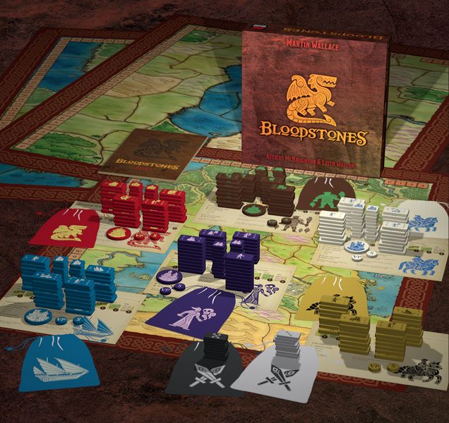 Bloodstones factions deployed on the map