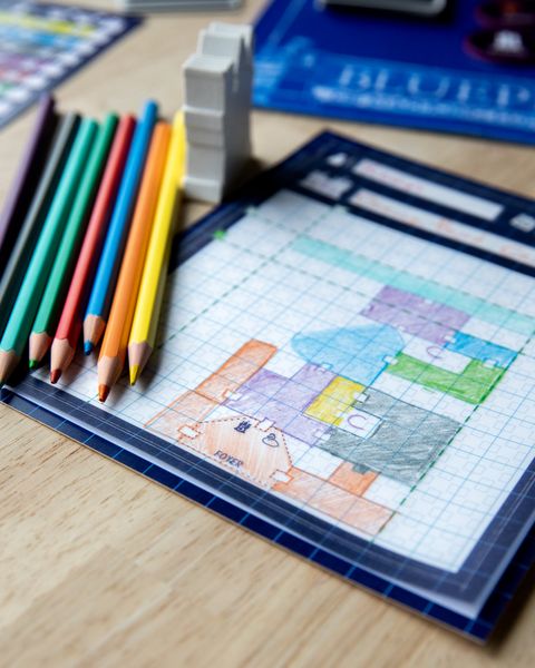 Completed castle blueprints in Blueprints of Mad King Ludwig