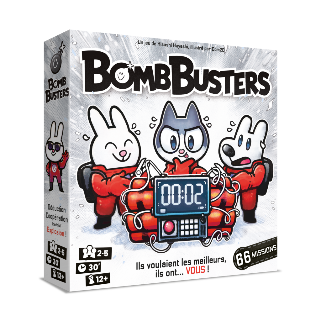 Bomb Busters product box on a white background