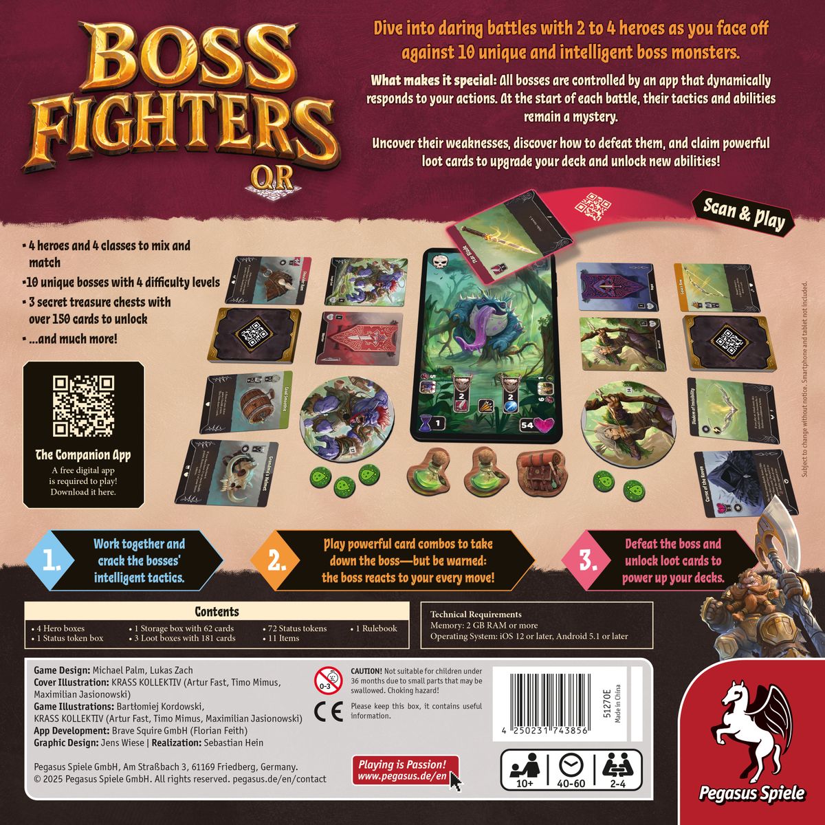 Boss Fighters QR English edition back cover
