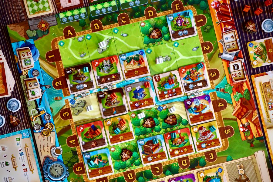 Bunny Kingdom Town game in play
