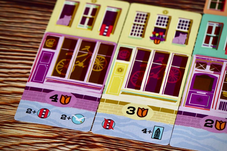 Canal Houses game in progress on a table