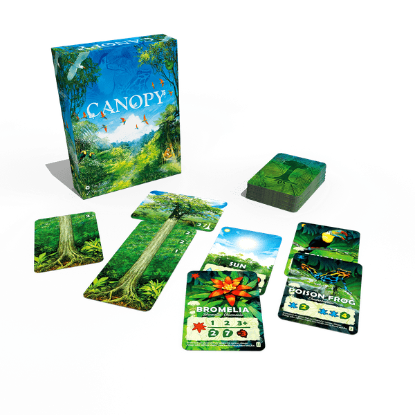 Canopy rainforest card components