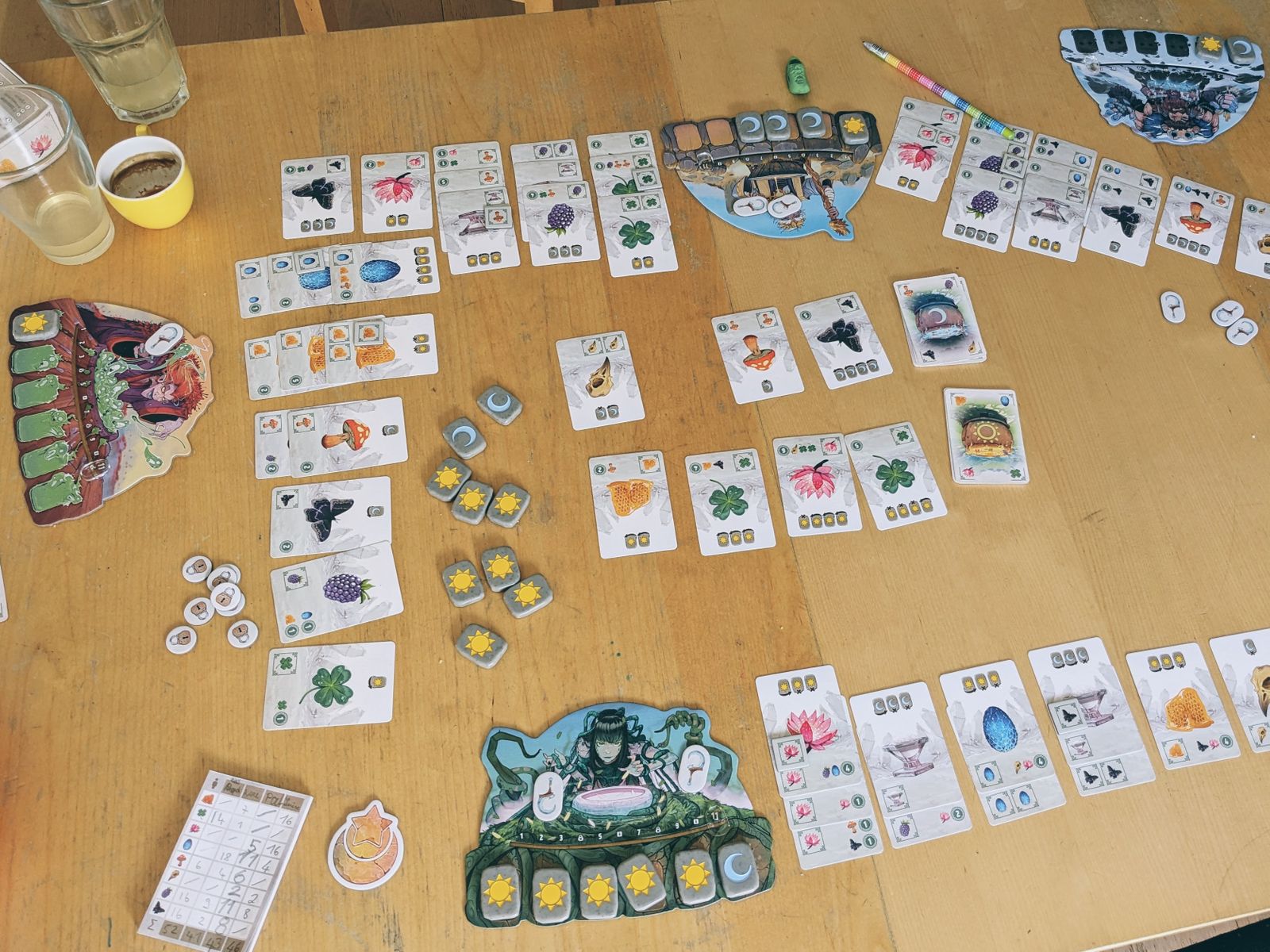Carnuta four player game at final scoring