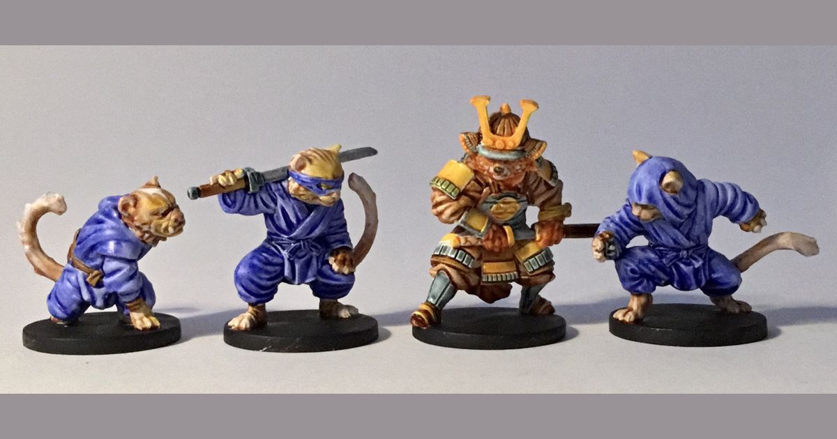 Castle Nightingale samurai and ninja pieces