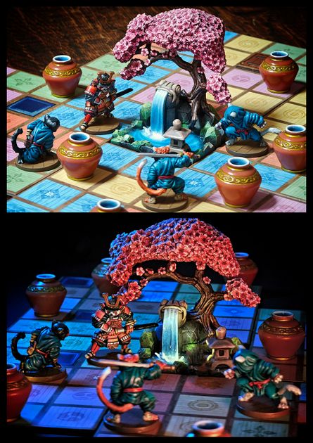 Castle Nightingale modular board during play