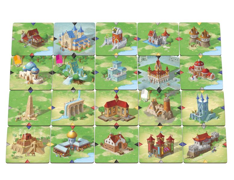 Catacombs Cubes completed town grid